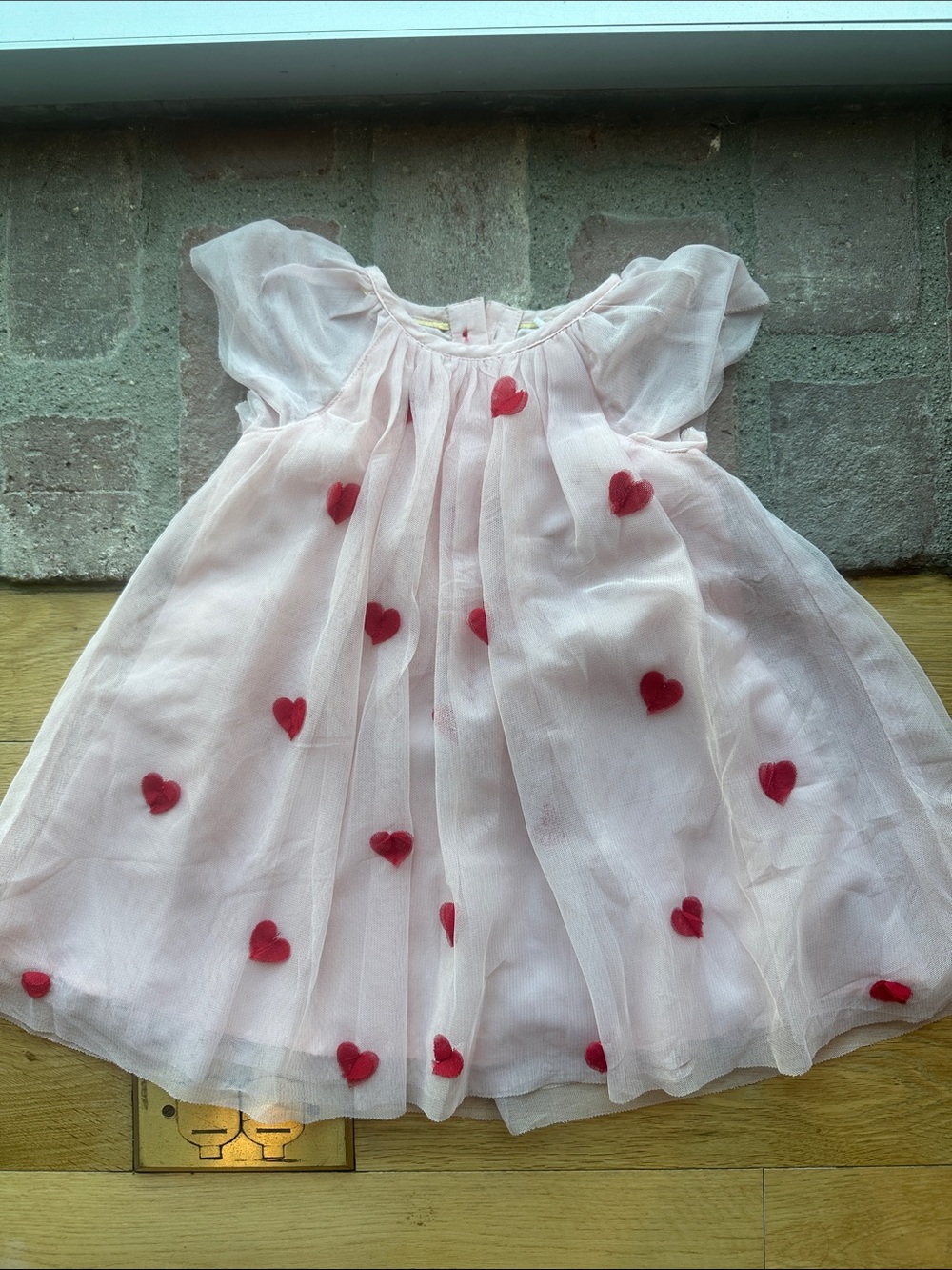 Baby Boden Pink Heart Dress